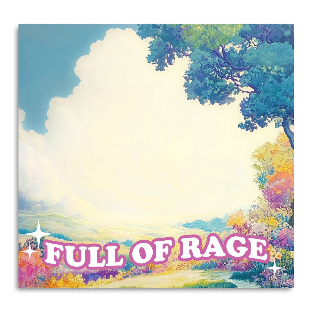 Full of Rage - Funny Sticky Note Pad - The Regal Find