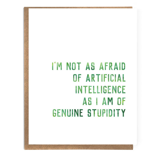 Funny Progressive Artificial Intelligence Card - The Regal Find