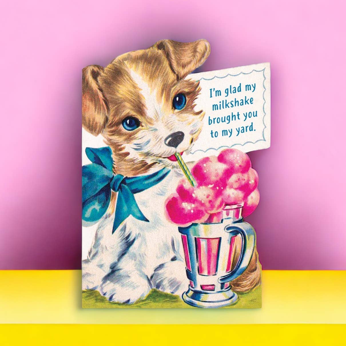 Funny Relationship Valentine Card - Milkshake Theme - The Regal Find