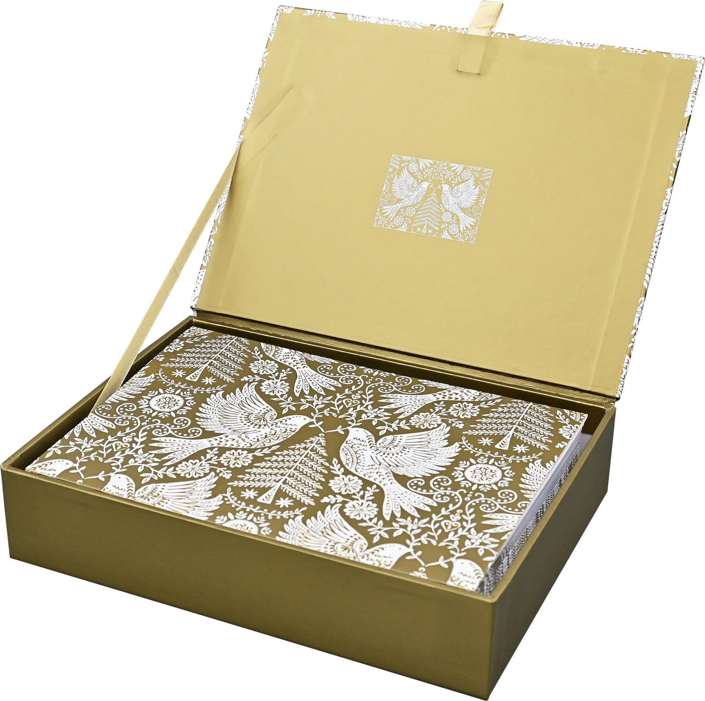 Golden Doves Deluxe Boxed Holiday Cards - The Regal Find