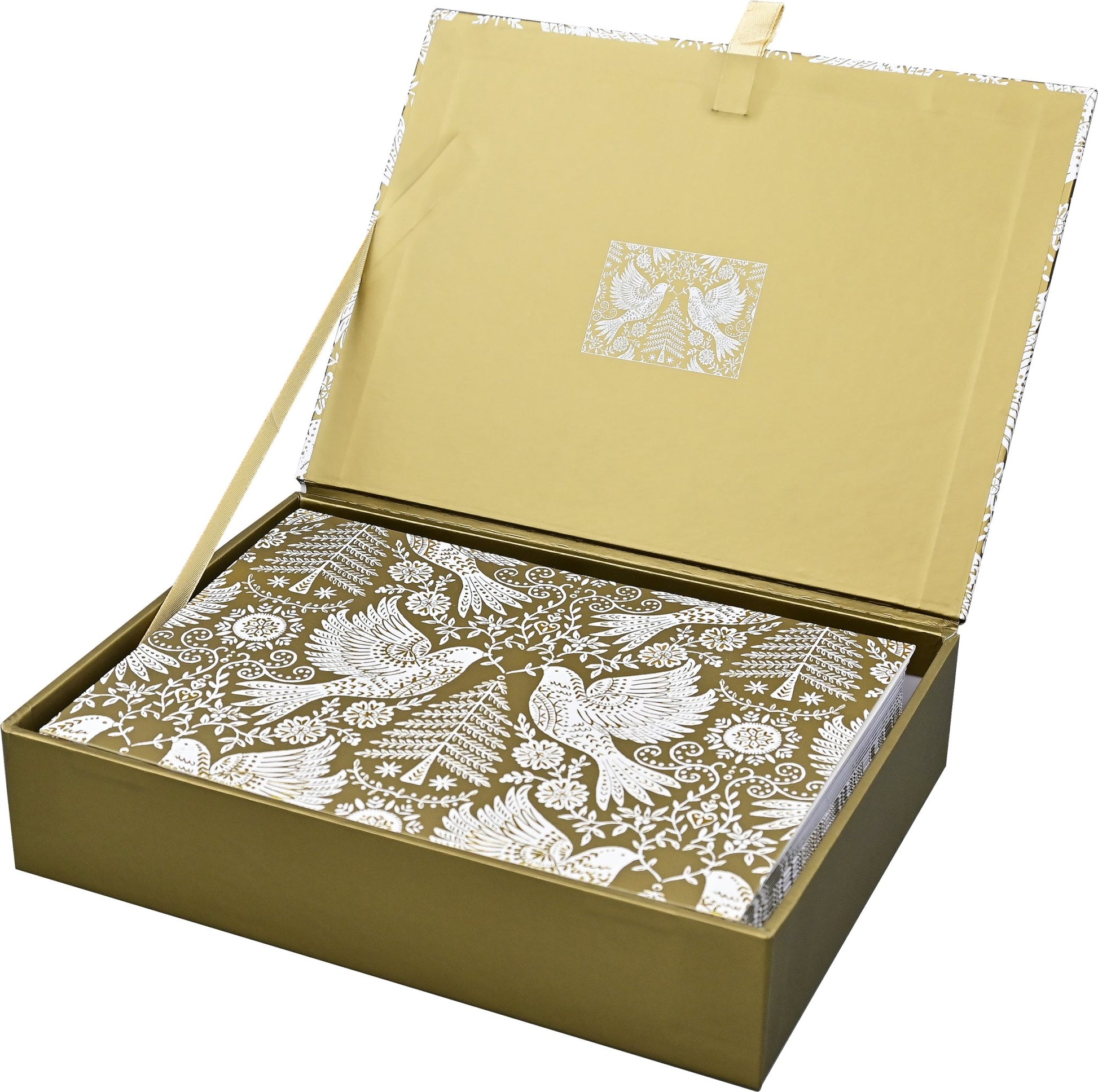 Golden Doves Deluxe Boxed Holiday Cards - The Regal Find
