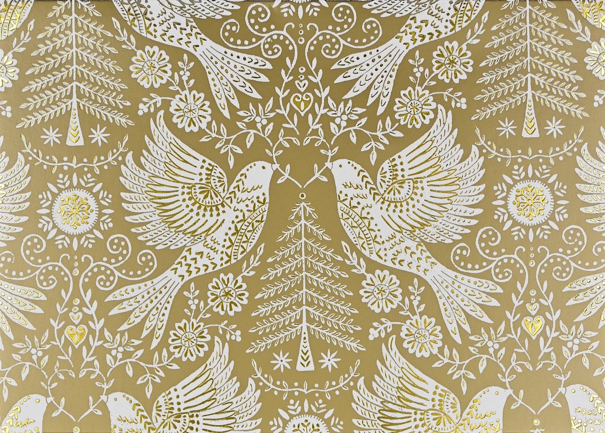 Golden Doves Deluxe Boxed Holiday Cards - The Regal Find