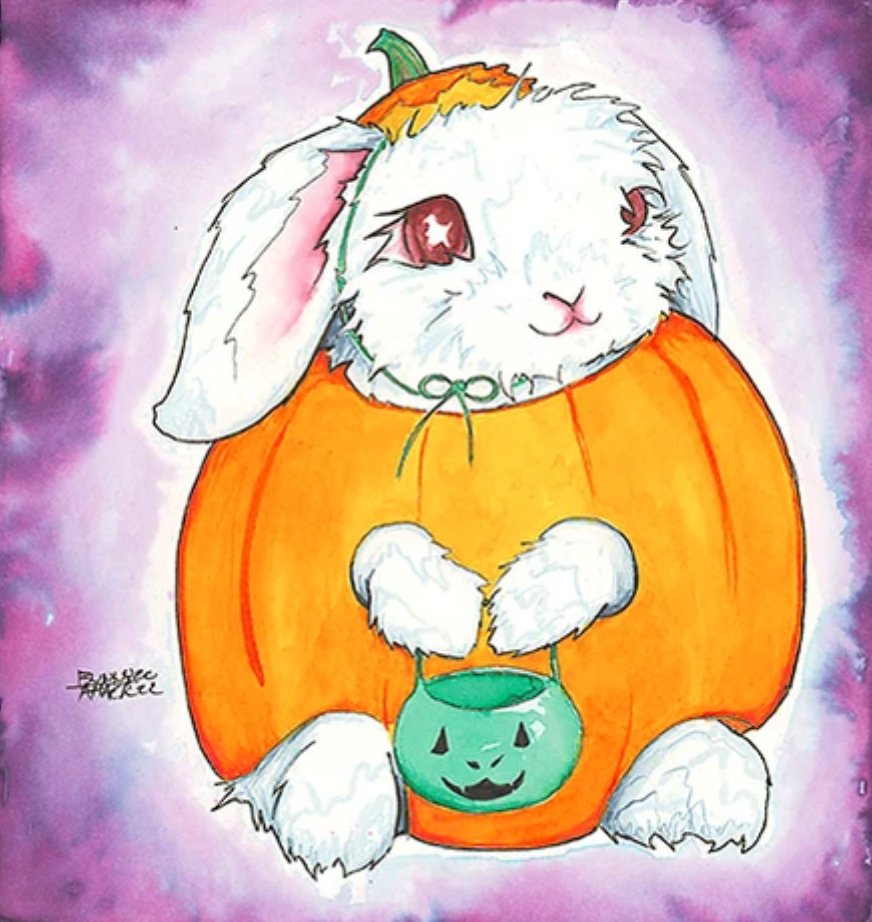 Halloween Bunny Sticker - Punkin - The Regal Find