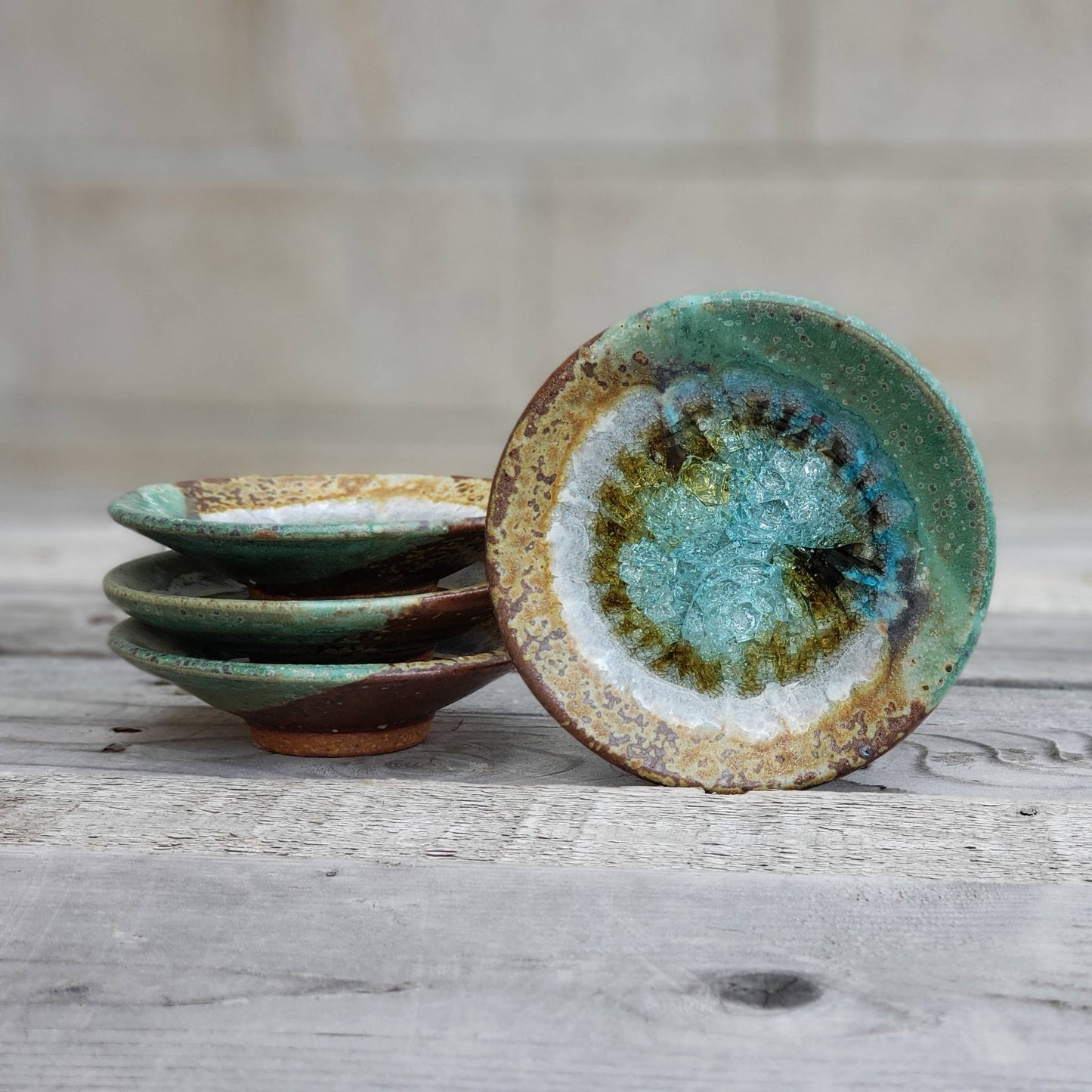 Handmade Ring Dish - Wasabi Dipping Dish - Pale Pink - The Regal Find