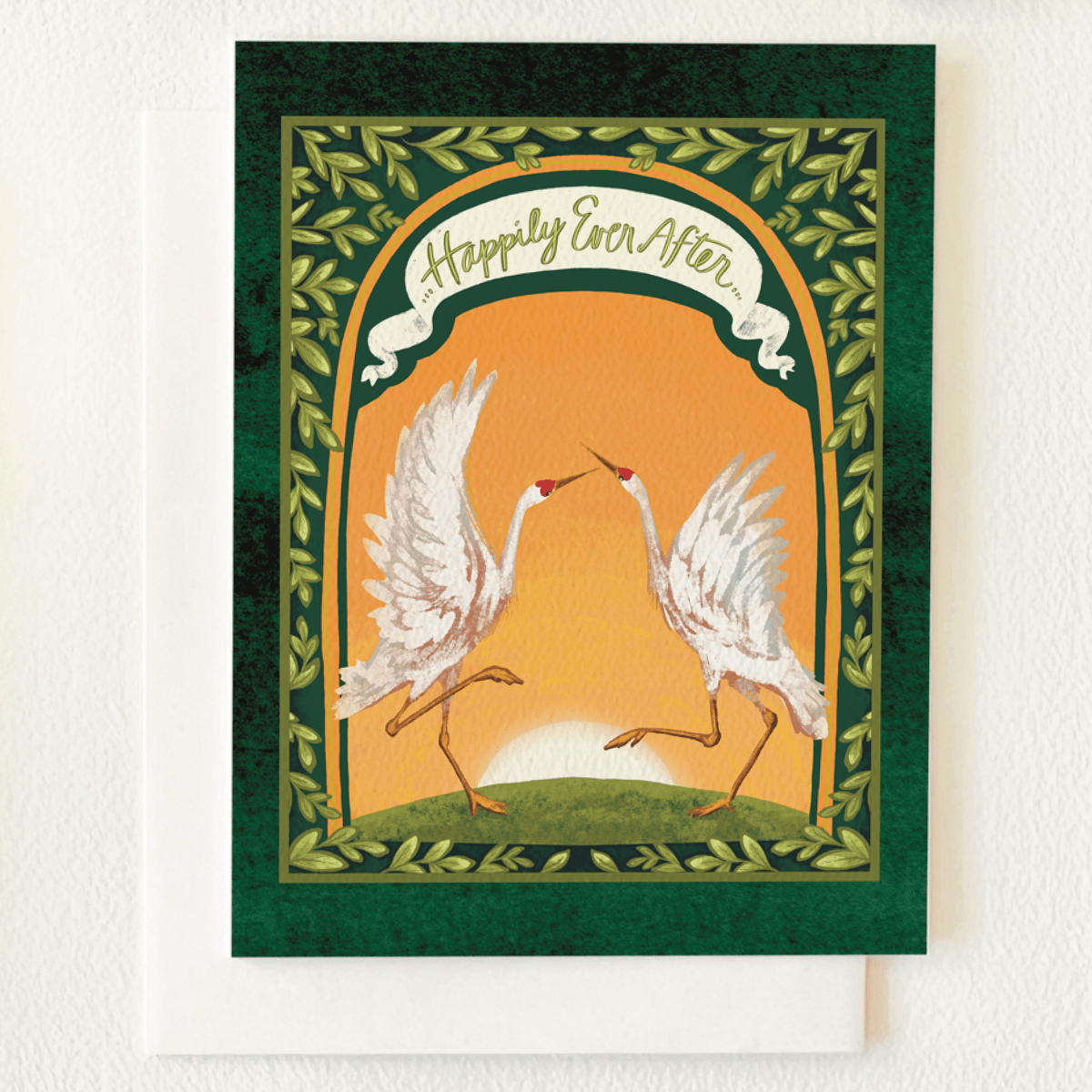Happily Ever After Cranes Greeting Card - The Regal Find