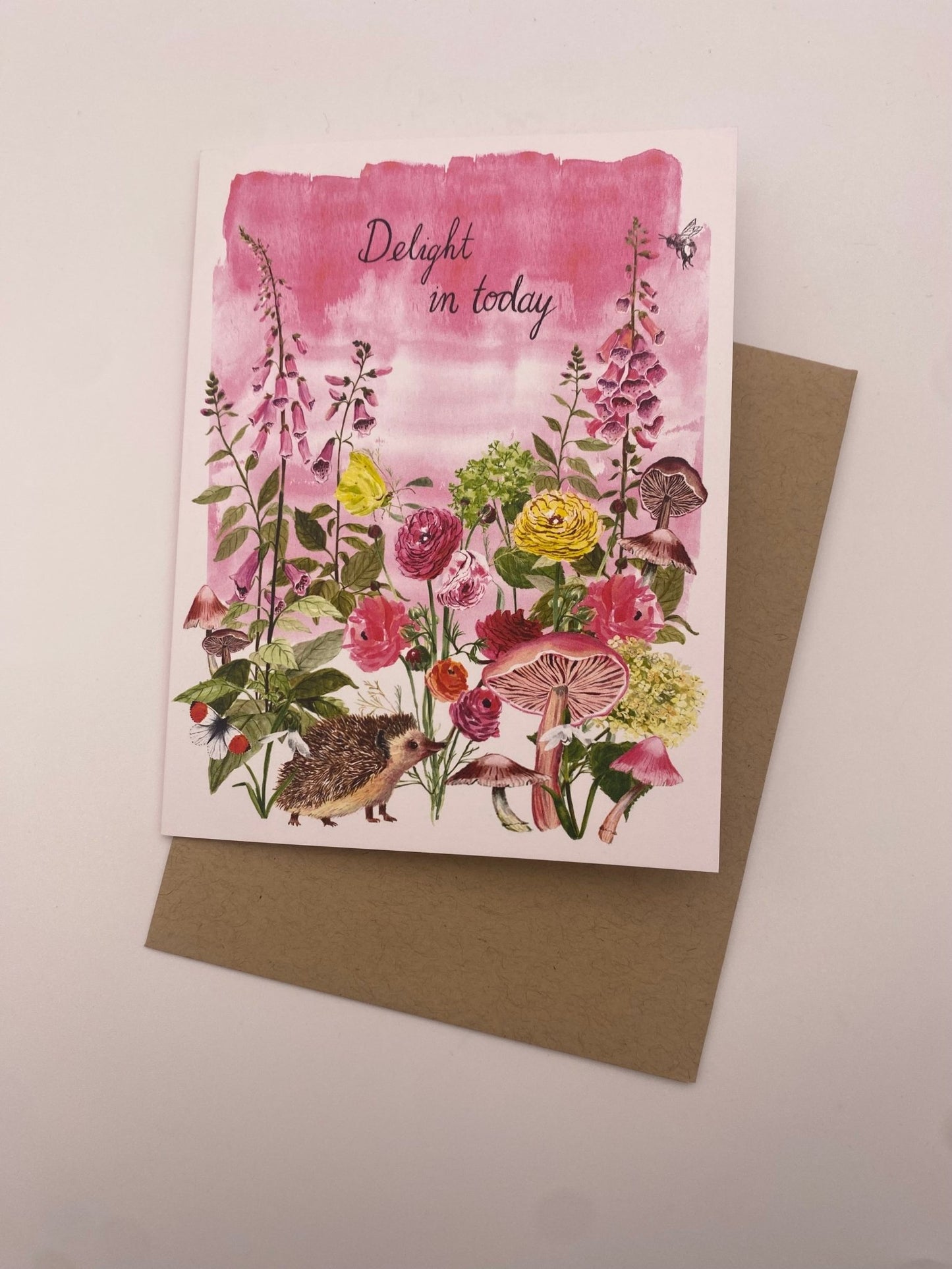 Hedgehog Delight Birthday Card: Card with Envelope and Cello Jacket - The Regal Find