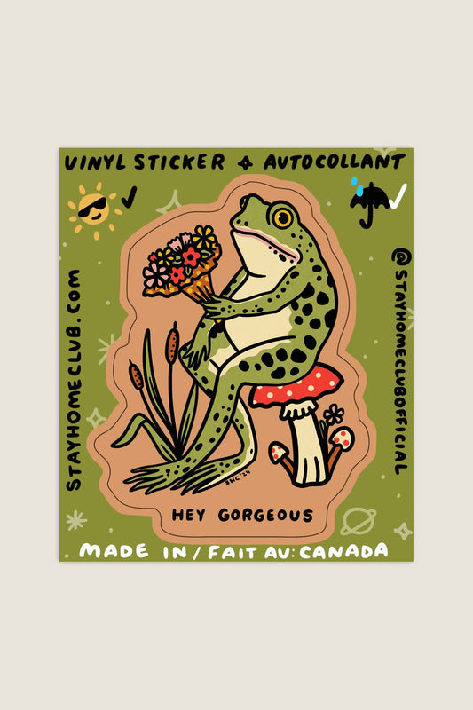 Hey Gorgeous Vinyl Sticker - The Regal Find