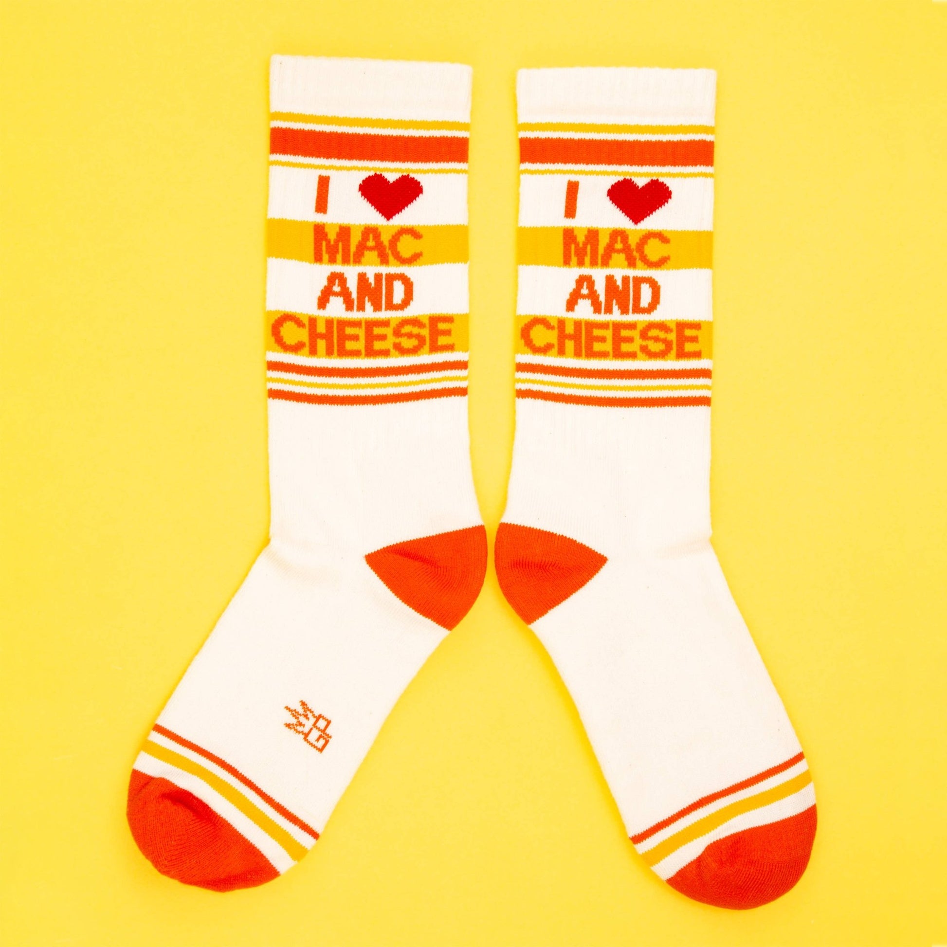 I ❤️ Mac N Cheese Gym Crew Socks - The Regal Find