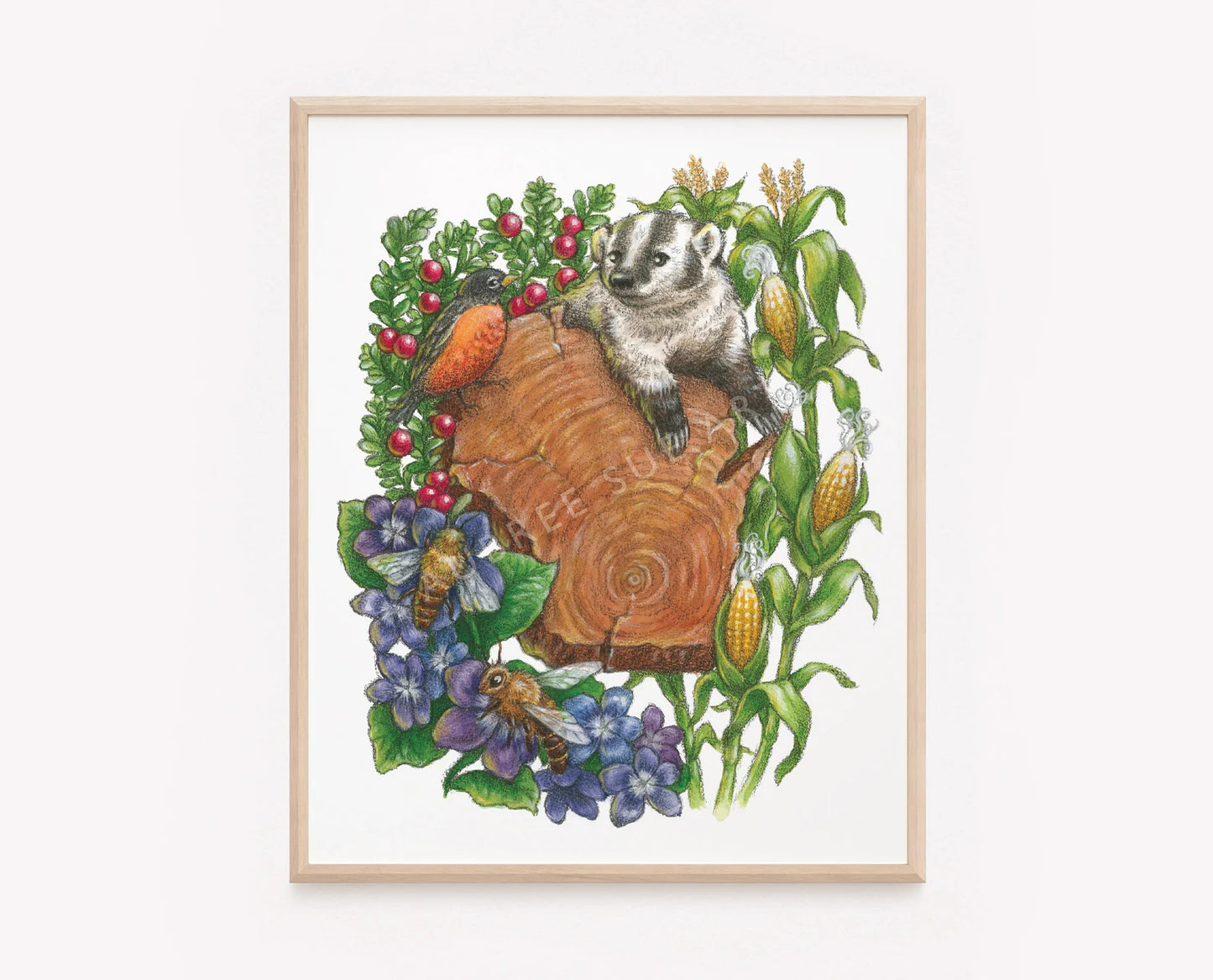 Wisconsin Wildlife Print