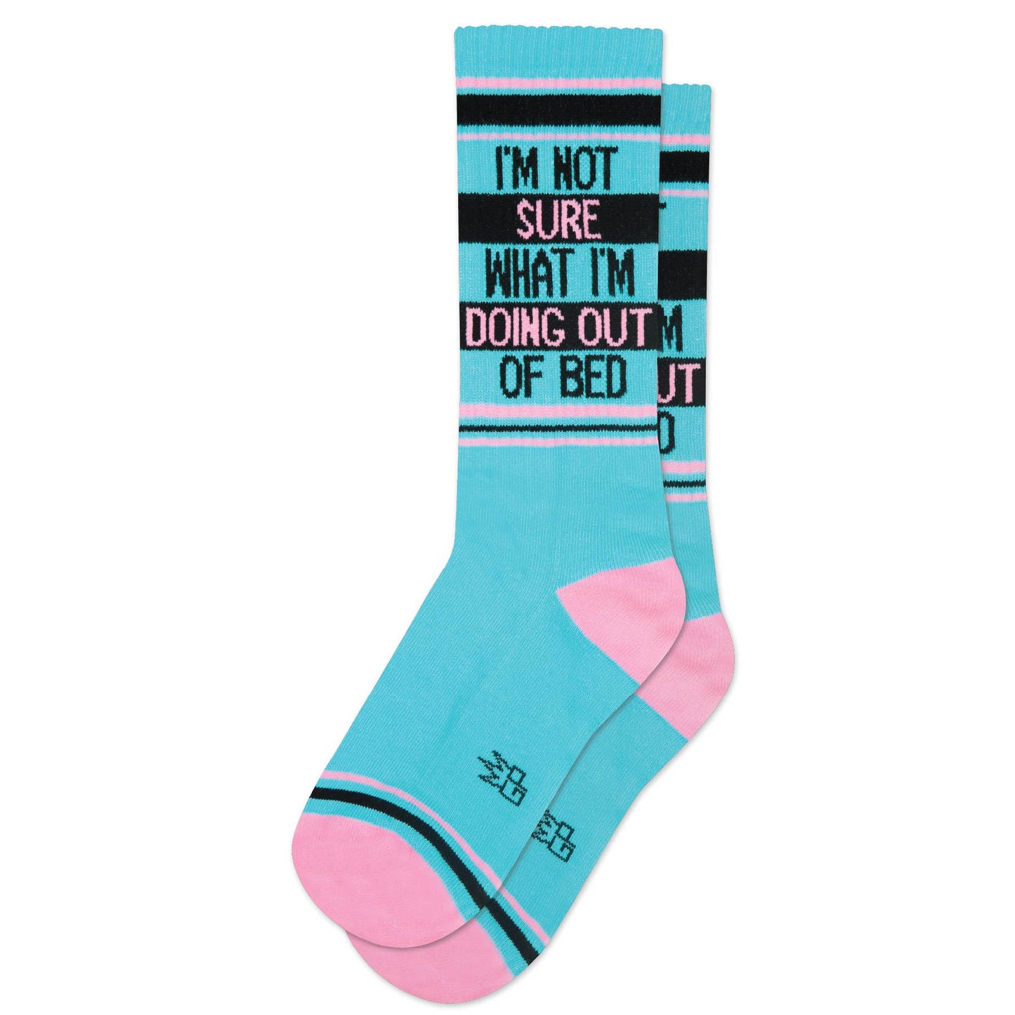 I'm Not Sure What I'm Doing Out Of Bed Gym Crew Socks - The Regal Find