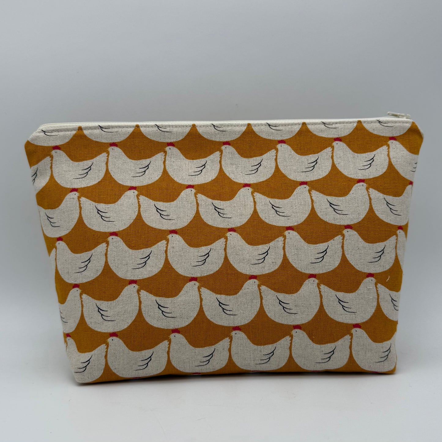 Chickens on Yellow - Zipper Pouch