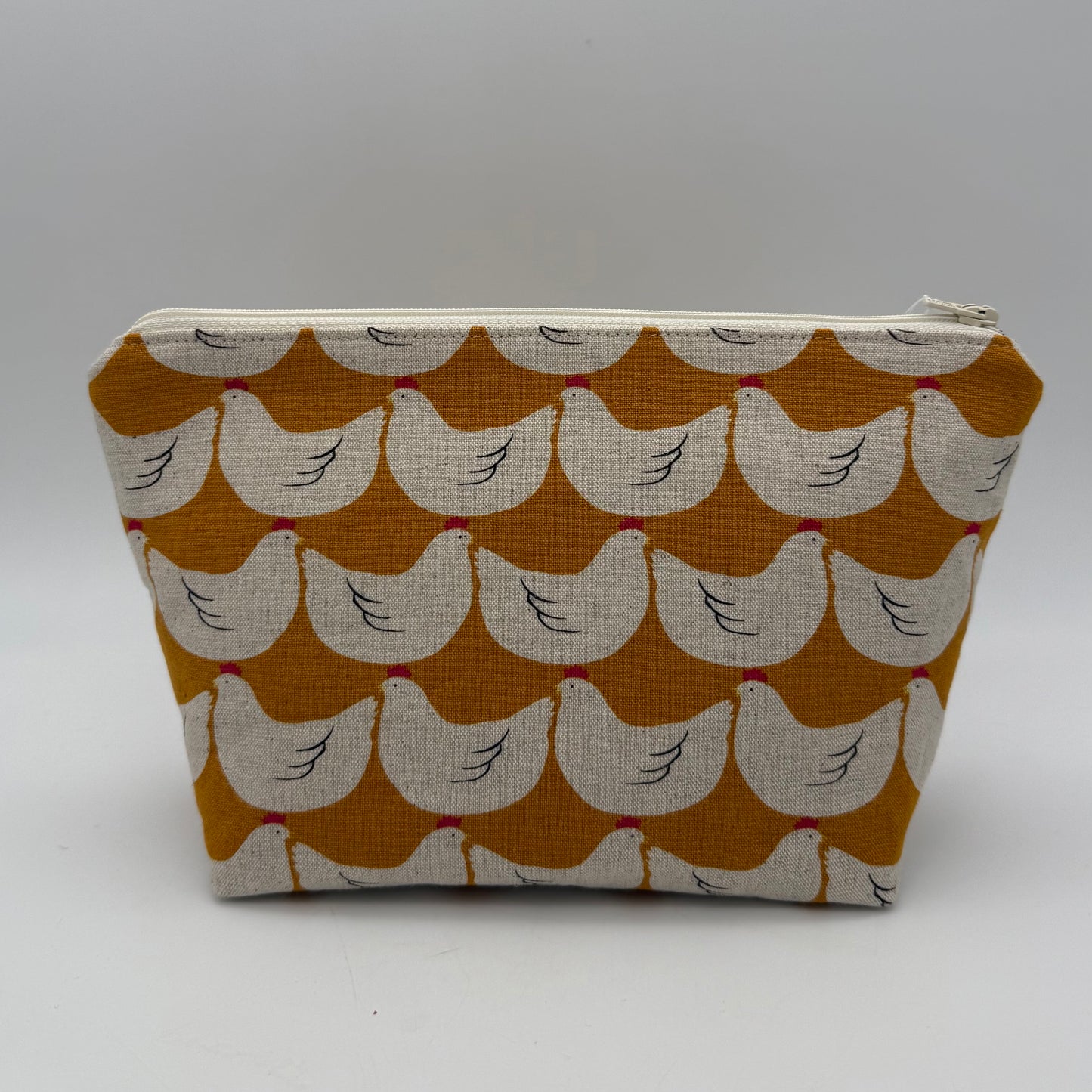 Chickens on Yellow - Zipper Pouch