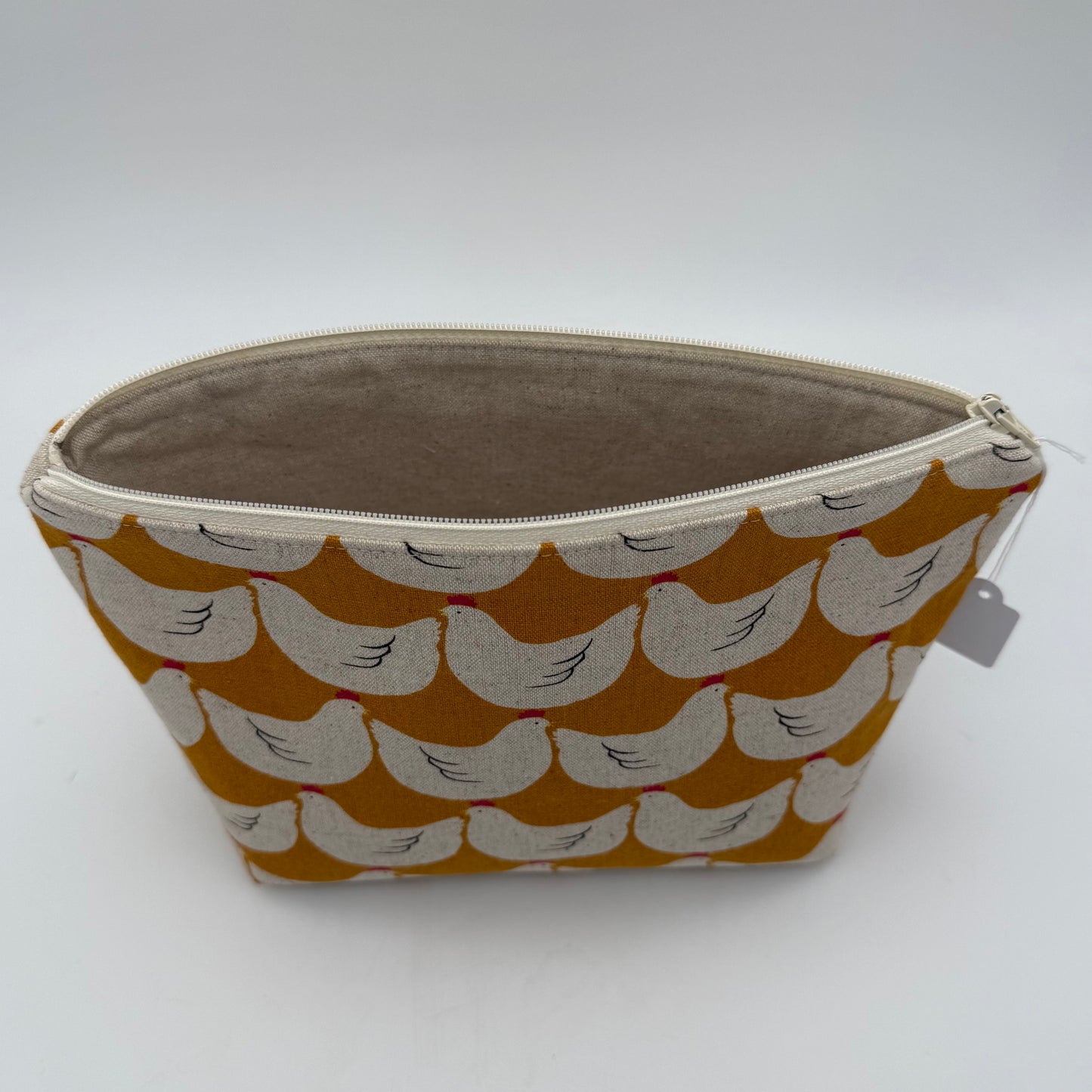 Chickens on Yellow - Zipper Pouch