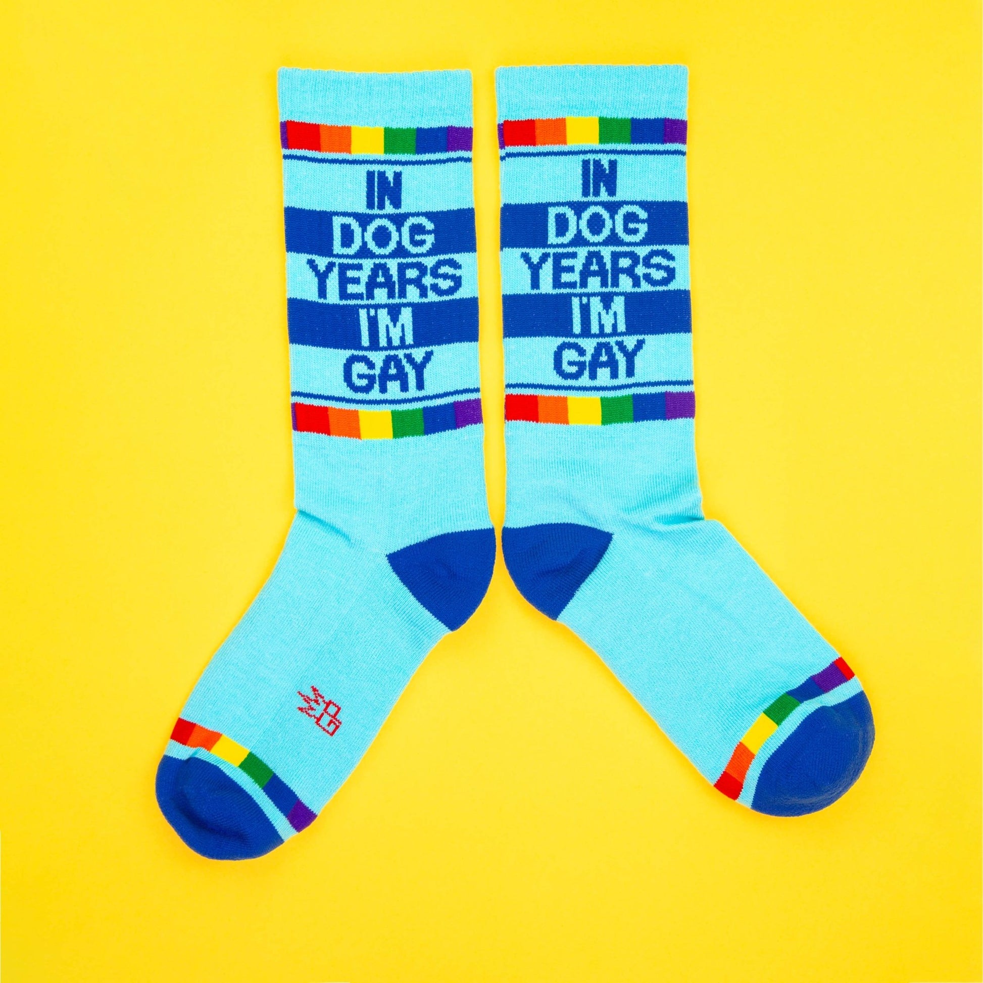In Dog Years I'm Gay Gym Crew Socks - The Regal Find