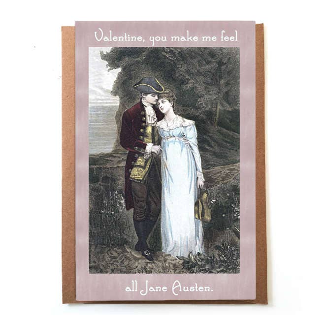 Jane Austen Valentine's Card - The Regal Find