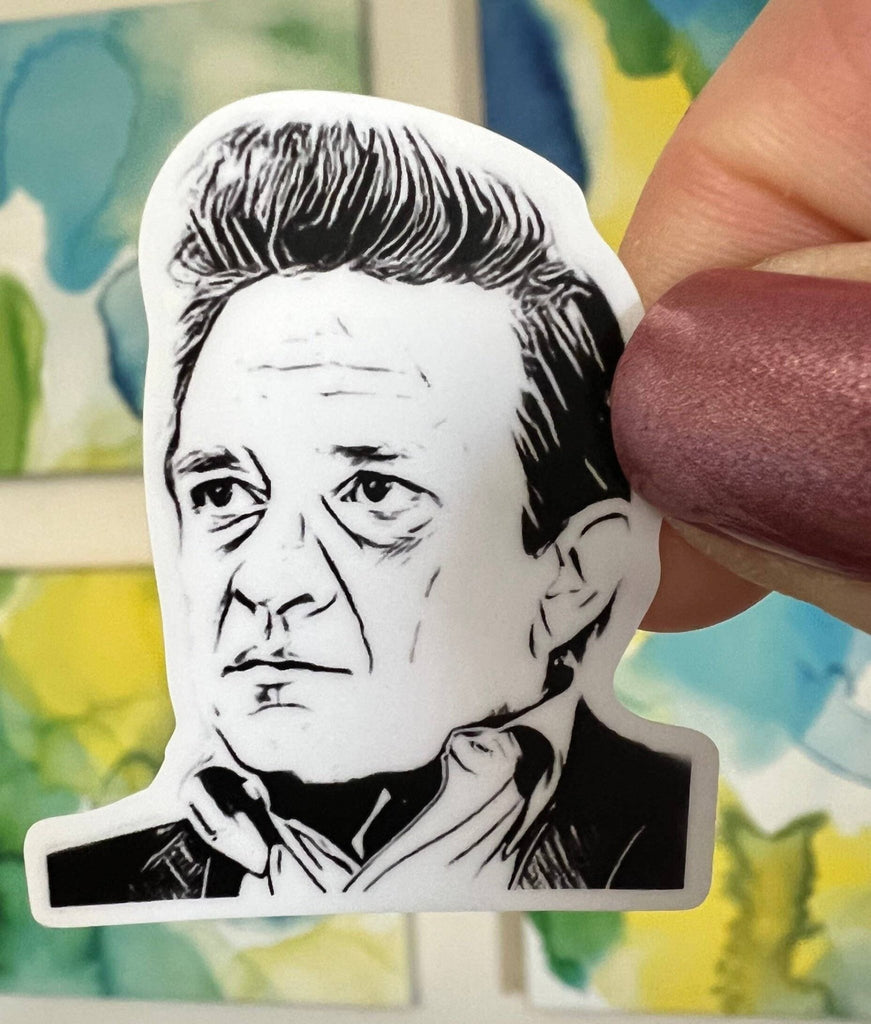 Johnny Cash Sticker - The Regal Find
