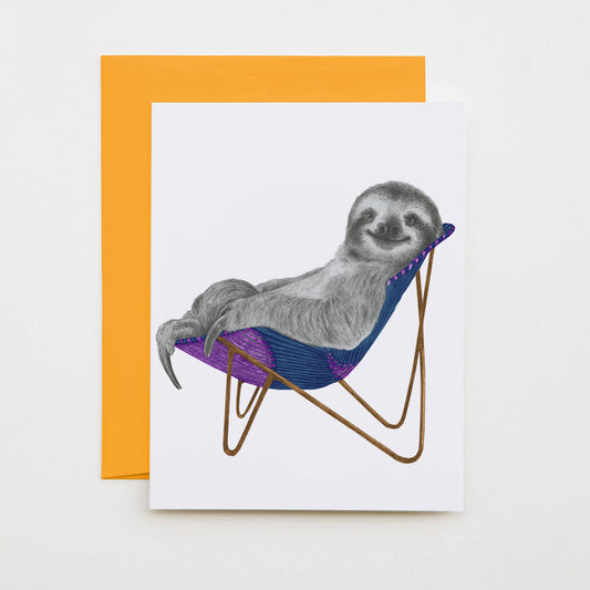 Kingston Westhill Three Toed Sloth Note Card - The Regal Find