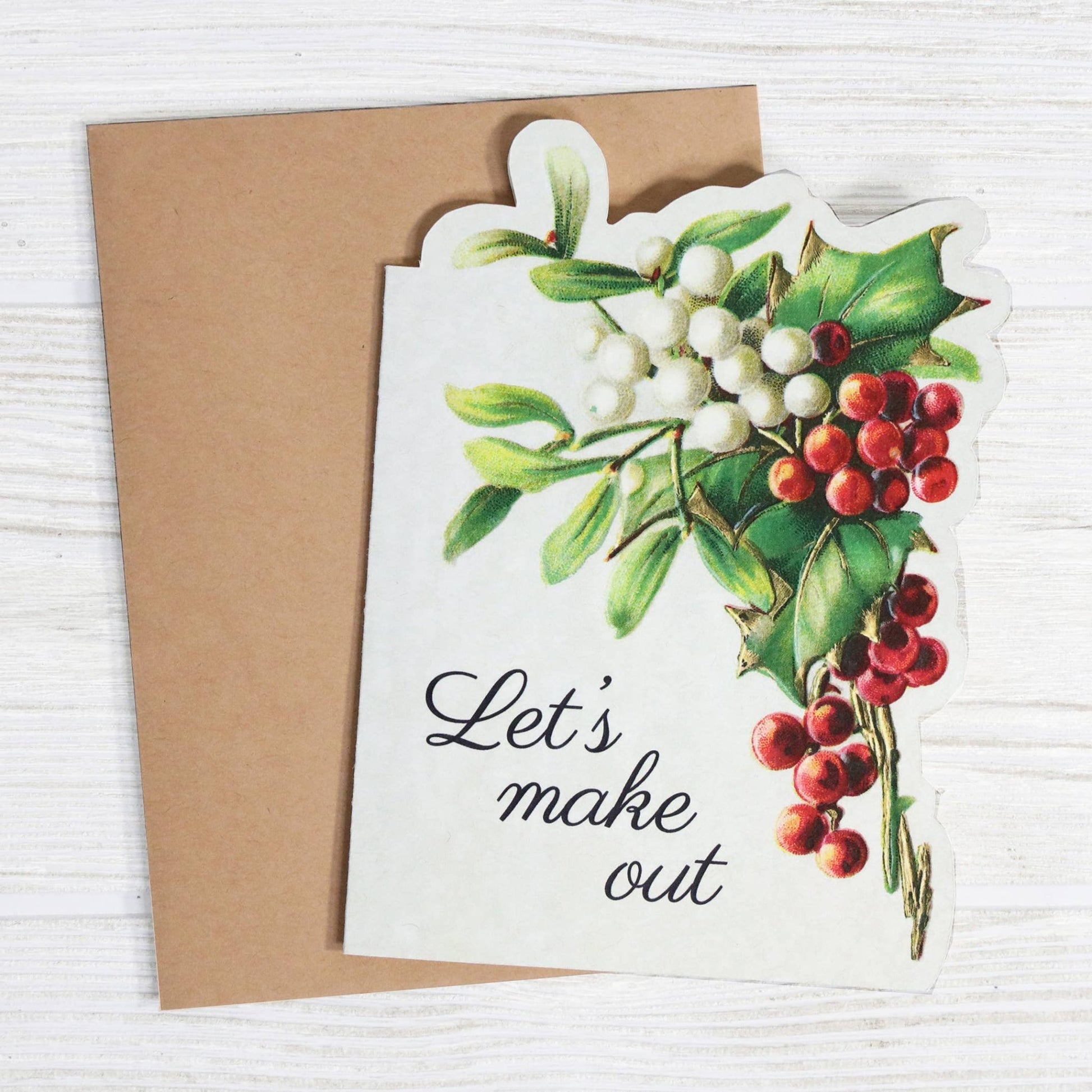 Let's Make Out - Christmas Relationship Greeting Card - The Regal Find