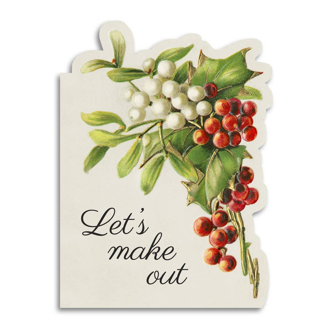 Let's Make Out - Christmas Relationship Greeting Card - The Regal Find