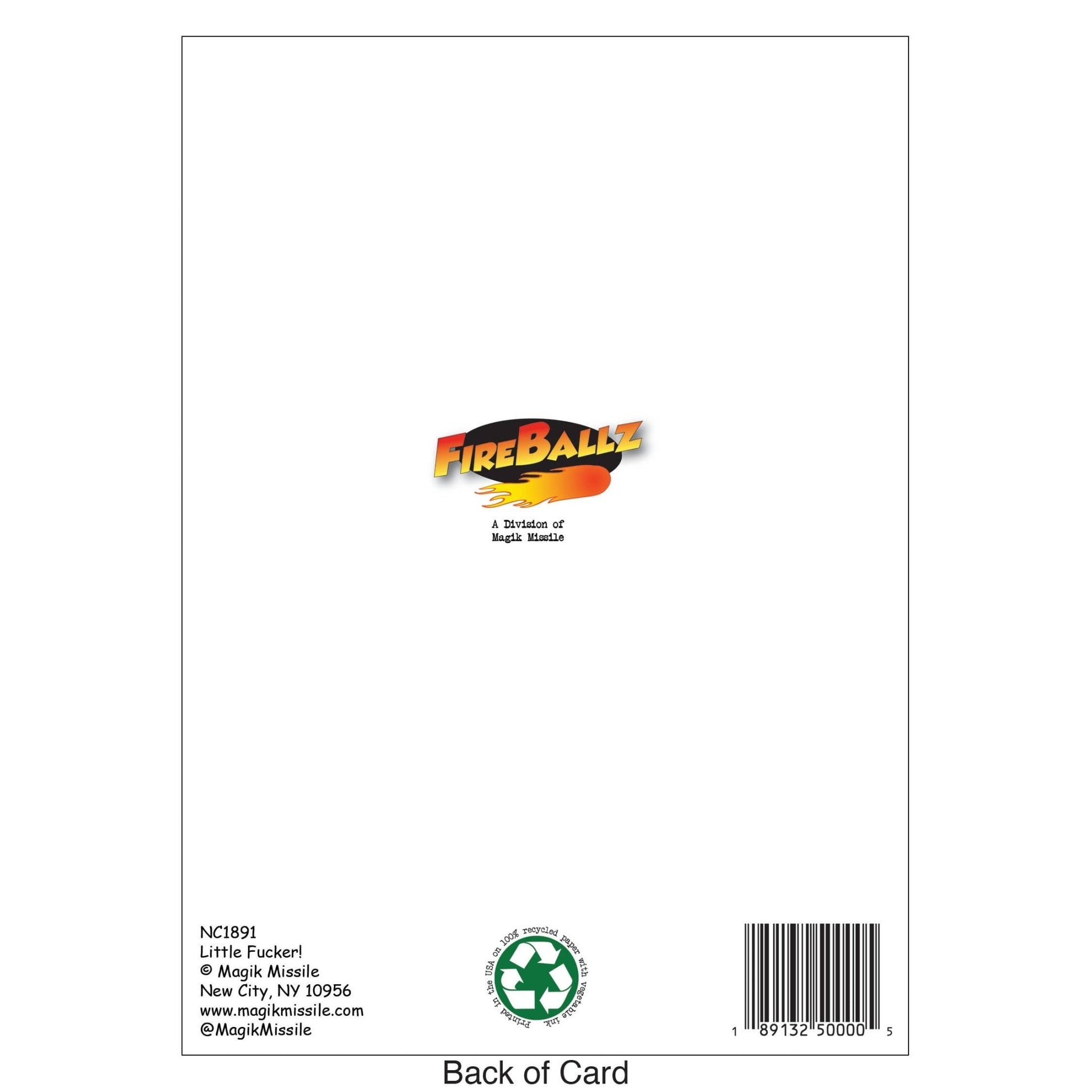 "Little Fucker" - Birthday Card - The Regal Find