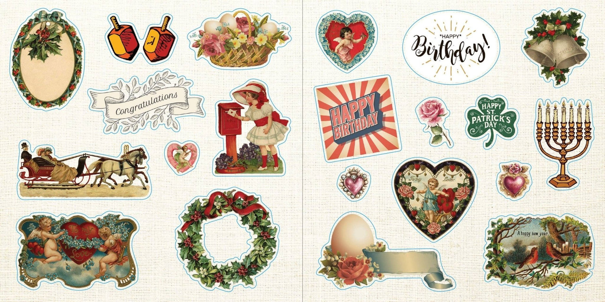 Loads of Ephemera Sticker Book (580 stickers) - The Regal Find