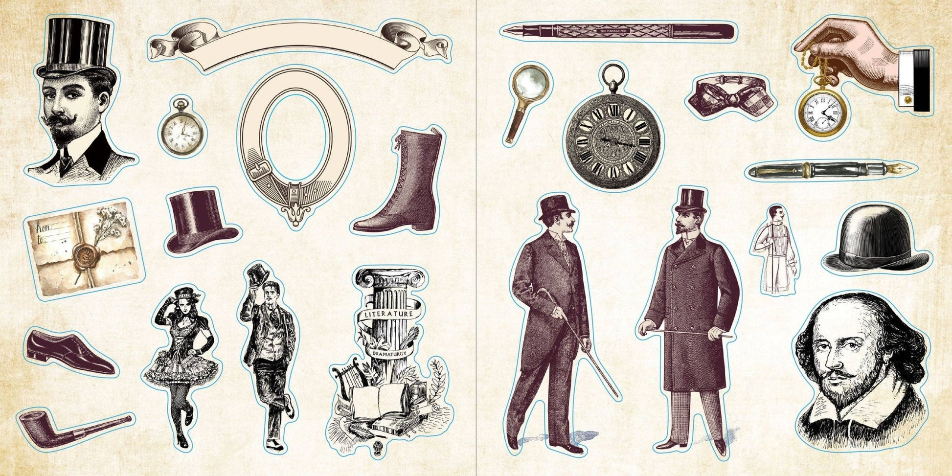 Loads of Ephemera Sticker Book (580 stickers) - The Regal Find