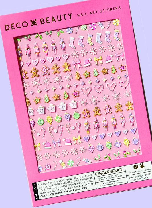 Nail Art Stickers - Gingerbread (Holiday) - The Regal Find