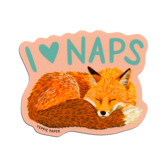 Napping Fox Sticker - The Regal Find