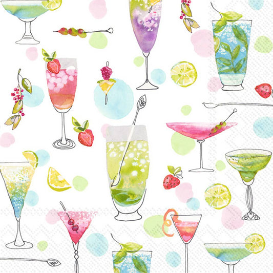 Paper Cocktail Napkins Pack of 20 Cocktails For Her - The Regal Find