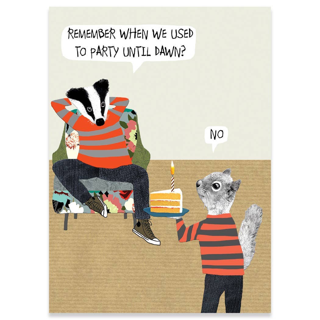 PARTY UNTIL DAWN BIRTHDAY GREETING CARD 4.5 x 6.25" - The Regal Find