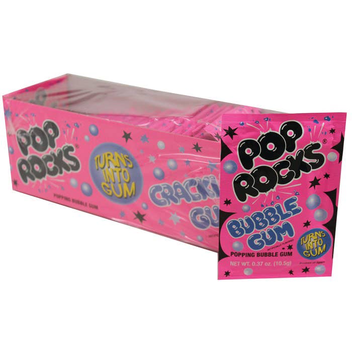 Pop Rocks, Bubblegum, 0.33oz, 24Ct Case - The Regal Find