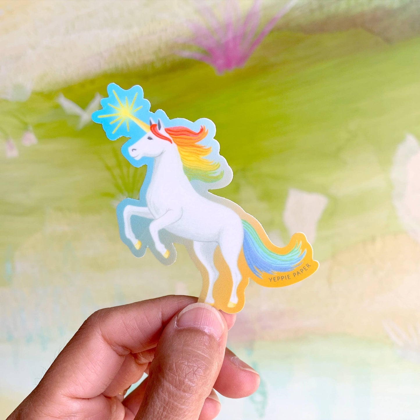 Rainbow Magical Mythical Unicorn Sticker - The Regal Find