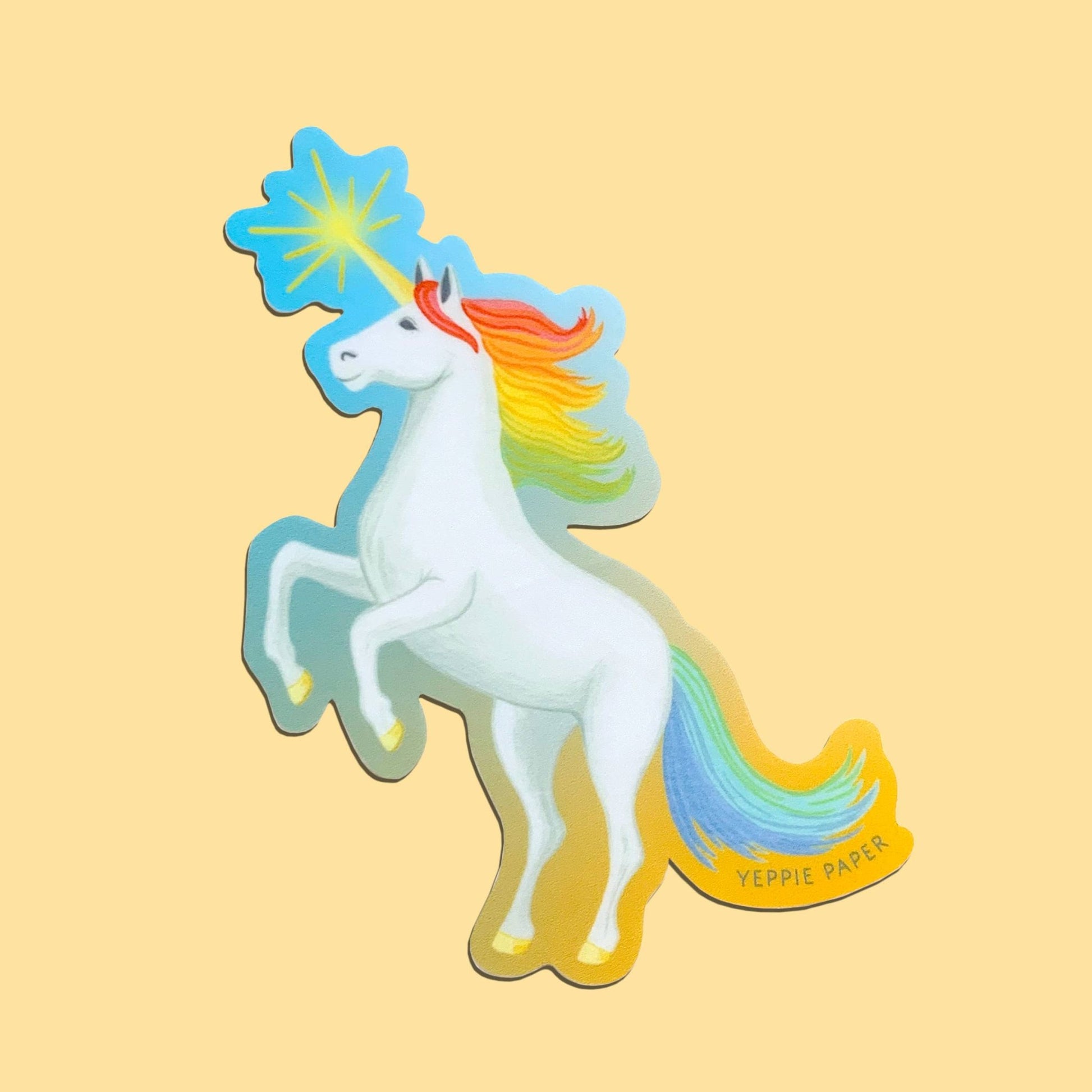 Rainbow Magical Mythical Unicorn Sticker - The Regal Find