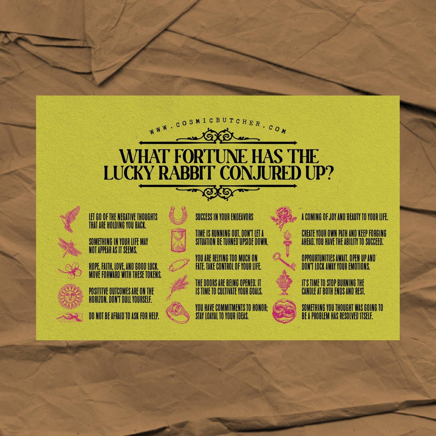 RESTOCKED! Lucky Rabbit Scratch Off Mystery Fortune Card - The Regal Find