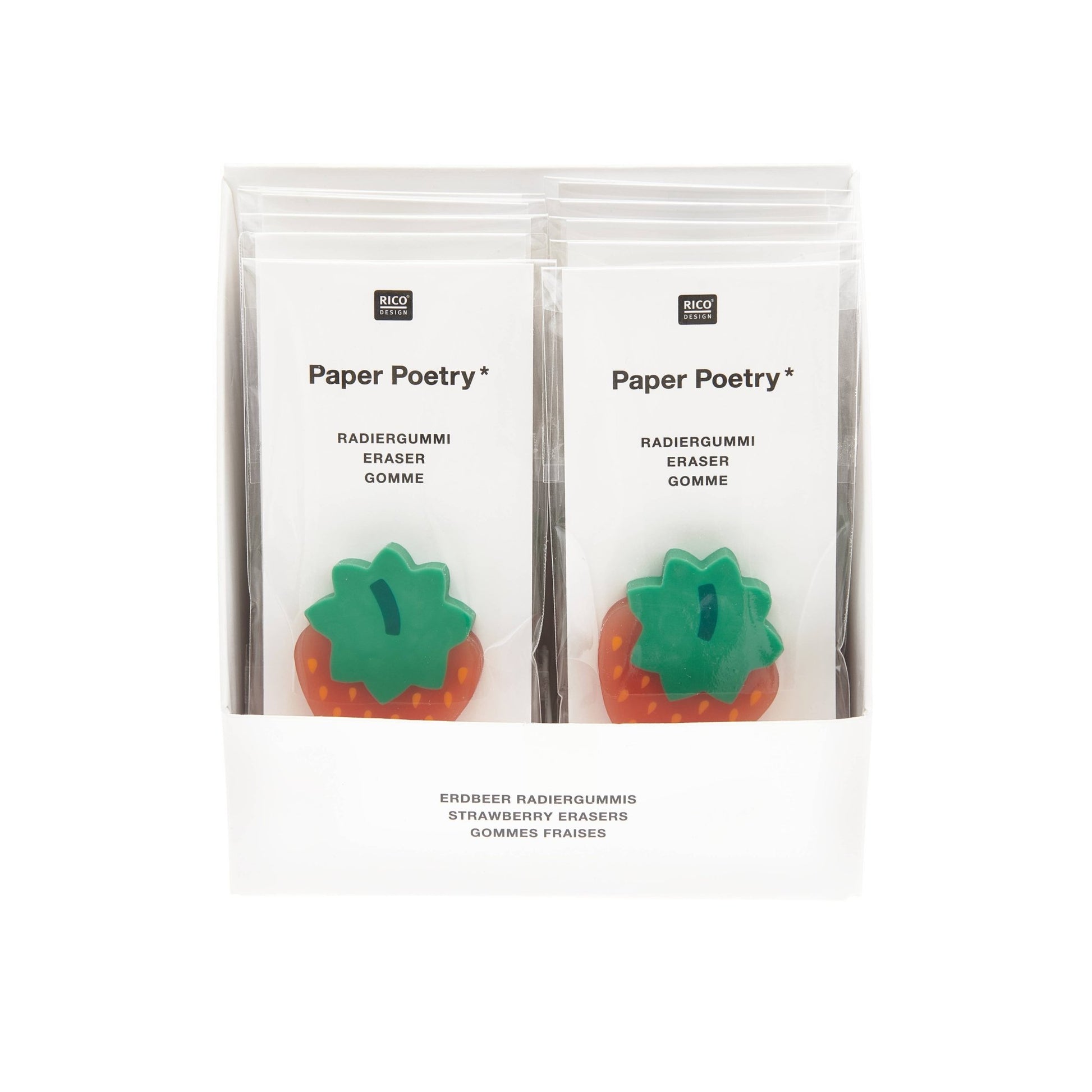 Rico Design Strawberry - Shaped Eraser - The Regal Find