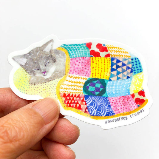 Sleeping Kitty Sticker - The Regal Find