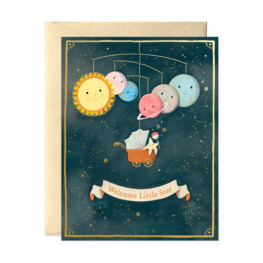 Solar System Baby Greeting Card - The Regal Find