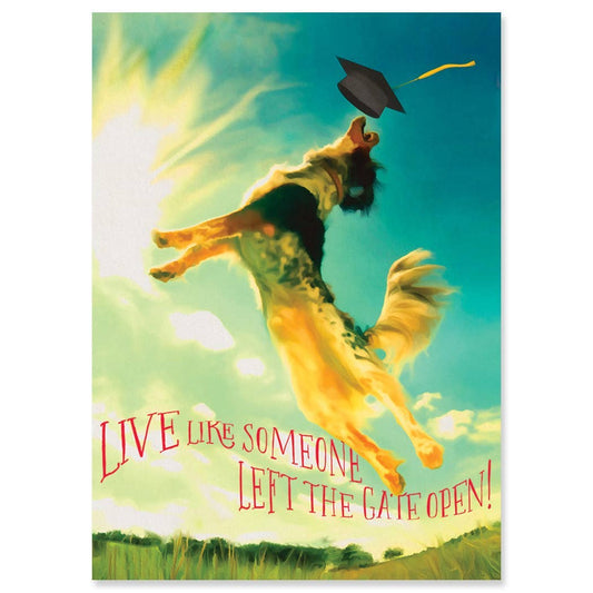 TAKE A LEAP GRADUATION GREETING CARD 4.5 x 6.25" - The Regal Find