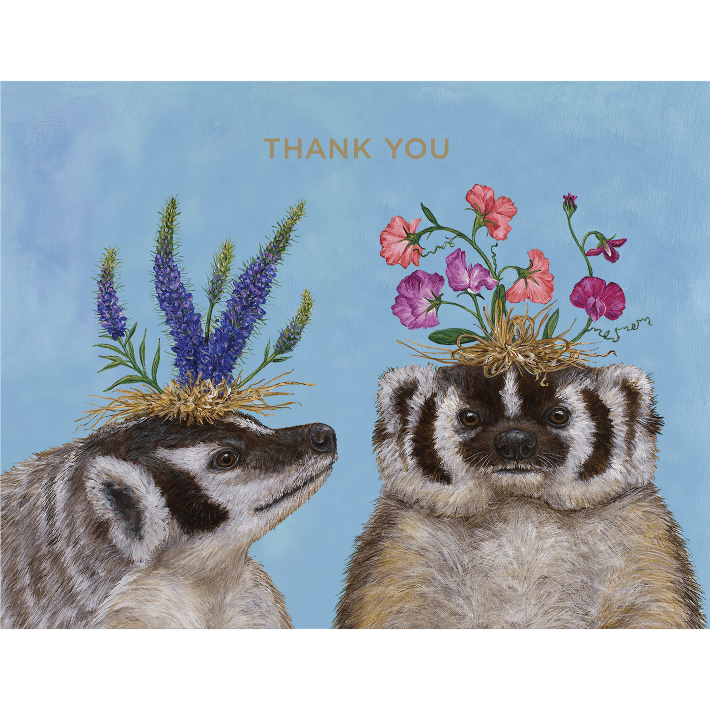 Thank You Badger Sisters Card - The Regal Find
