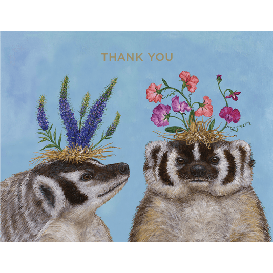 Thank You Badger Sisters Card - The Regal Find