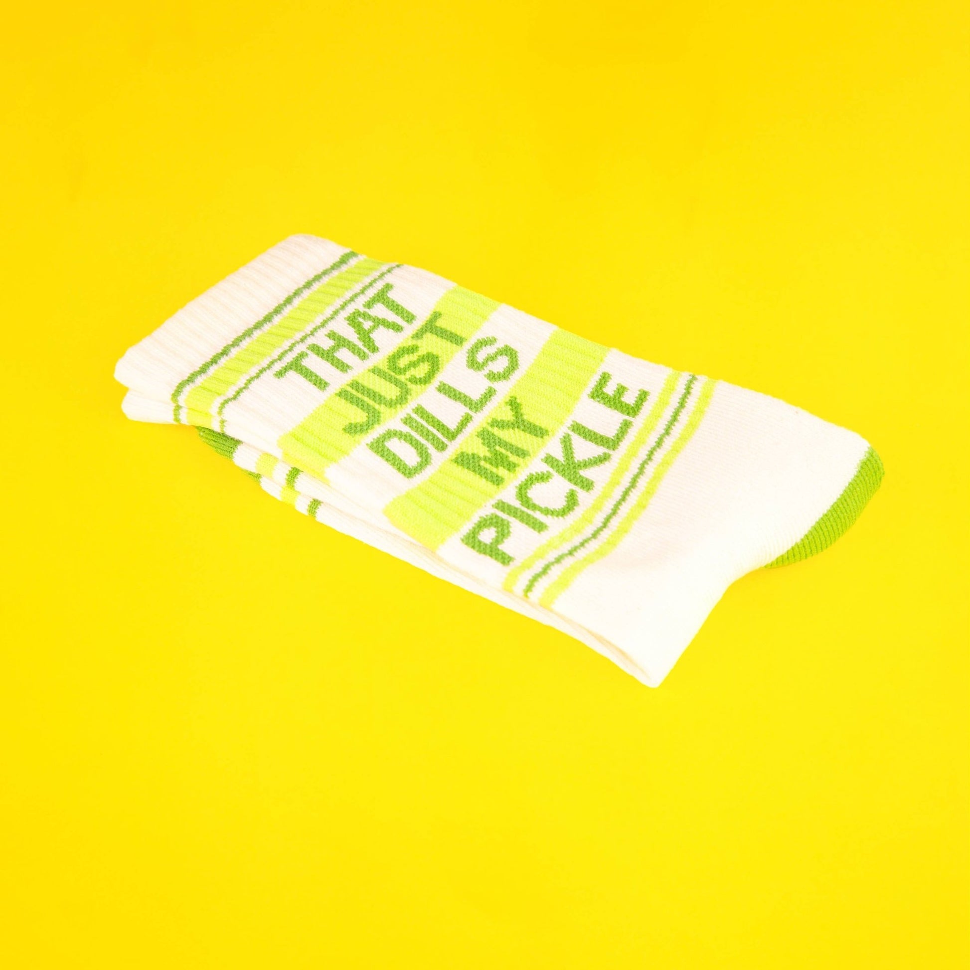 That Just Dills My Pickle Gym Crew Socks - The Regal Find