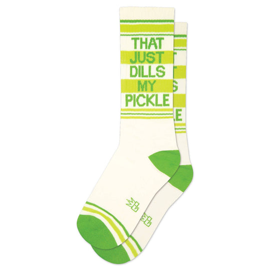 That Just Dills My Pickle Gym Crew Socks - The Regal Find