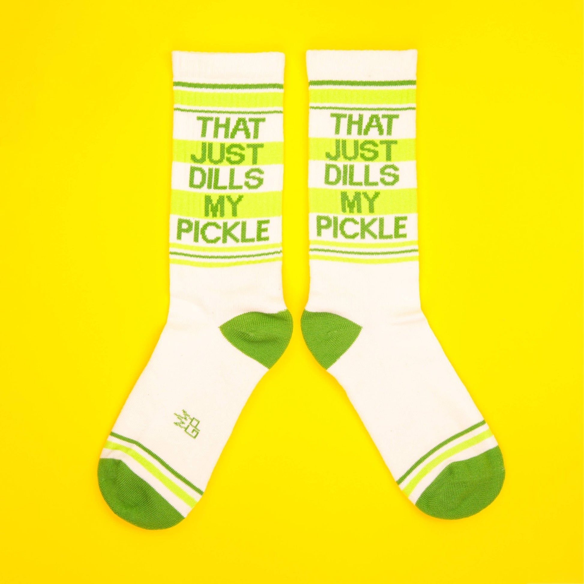 That Just Dills My Pickle Gym Crew Socks - The Regal Find