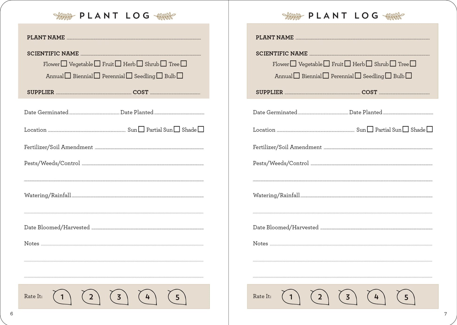The Gardener's Logbook - The Regal Find
