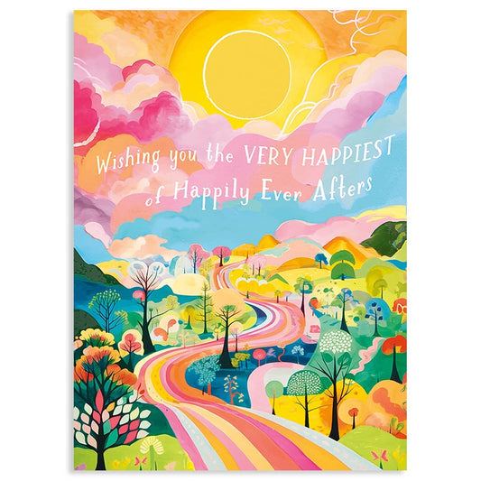 THE HAPPIEST WEDDING GREETING CARD 4.5 x 6.25" - The Regal Find