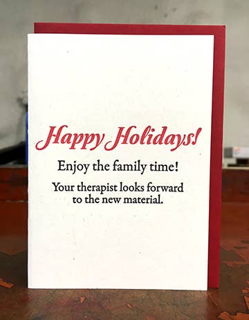 Therapist Holiday Greeting Card - The Regal Find