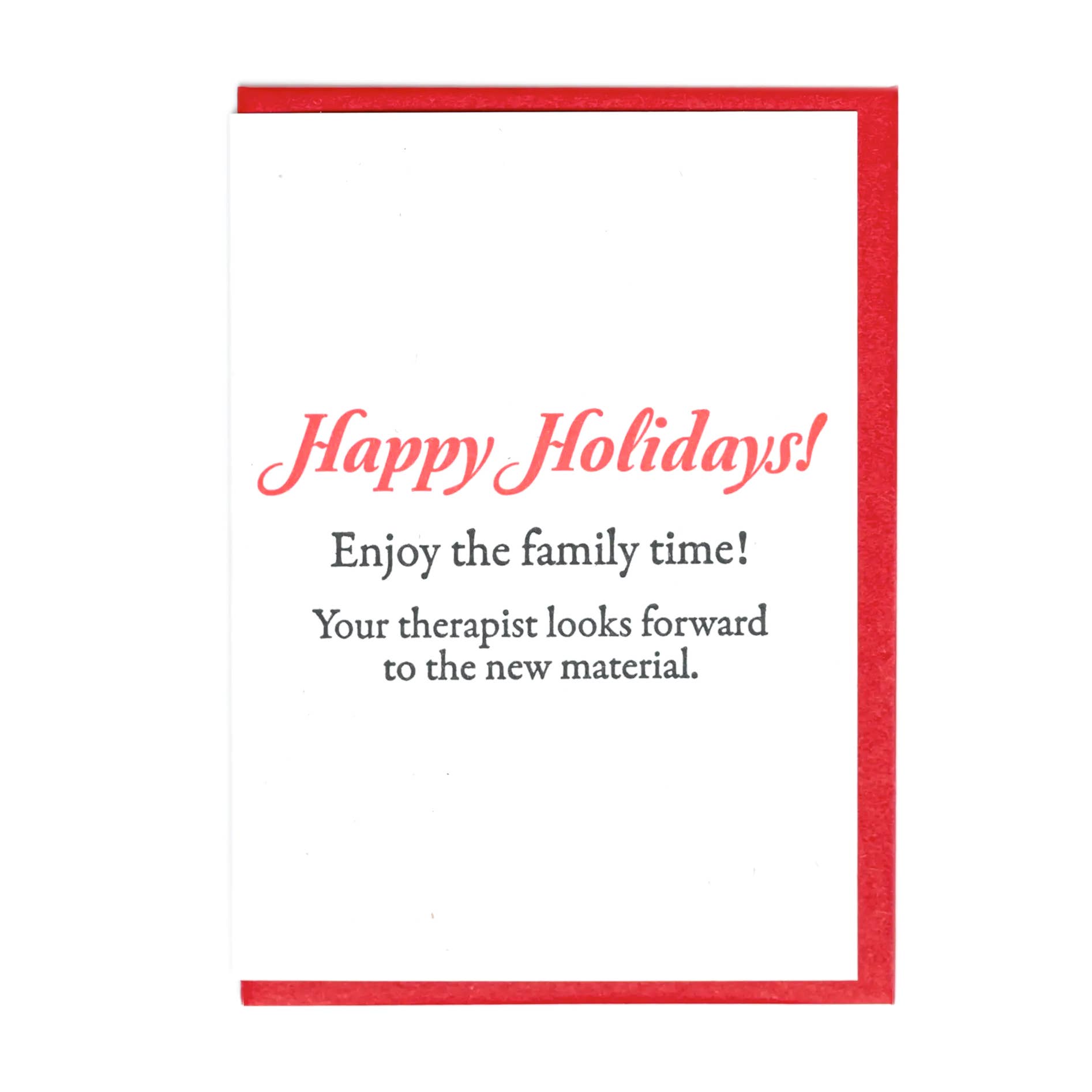 Therapist Holiday Greeting Card - The Regal Find