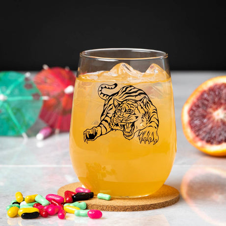 Tiger Wine Glass: 1 Glass - The Regal Find
