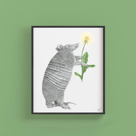 Tuck Sawgrass Nine Band Armadillo Portrait Study 8 x 10 - The Regal Find