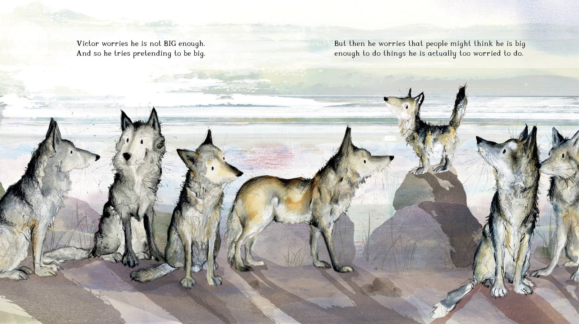 Victor, the Wolf with Worries by Catherine Rayner - The Regal Find